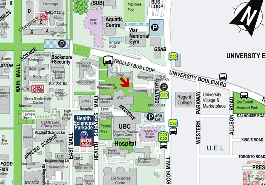 UBC Campus Map Printable